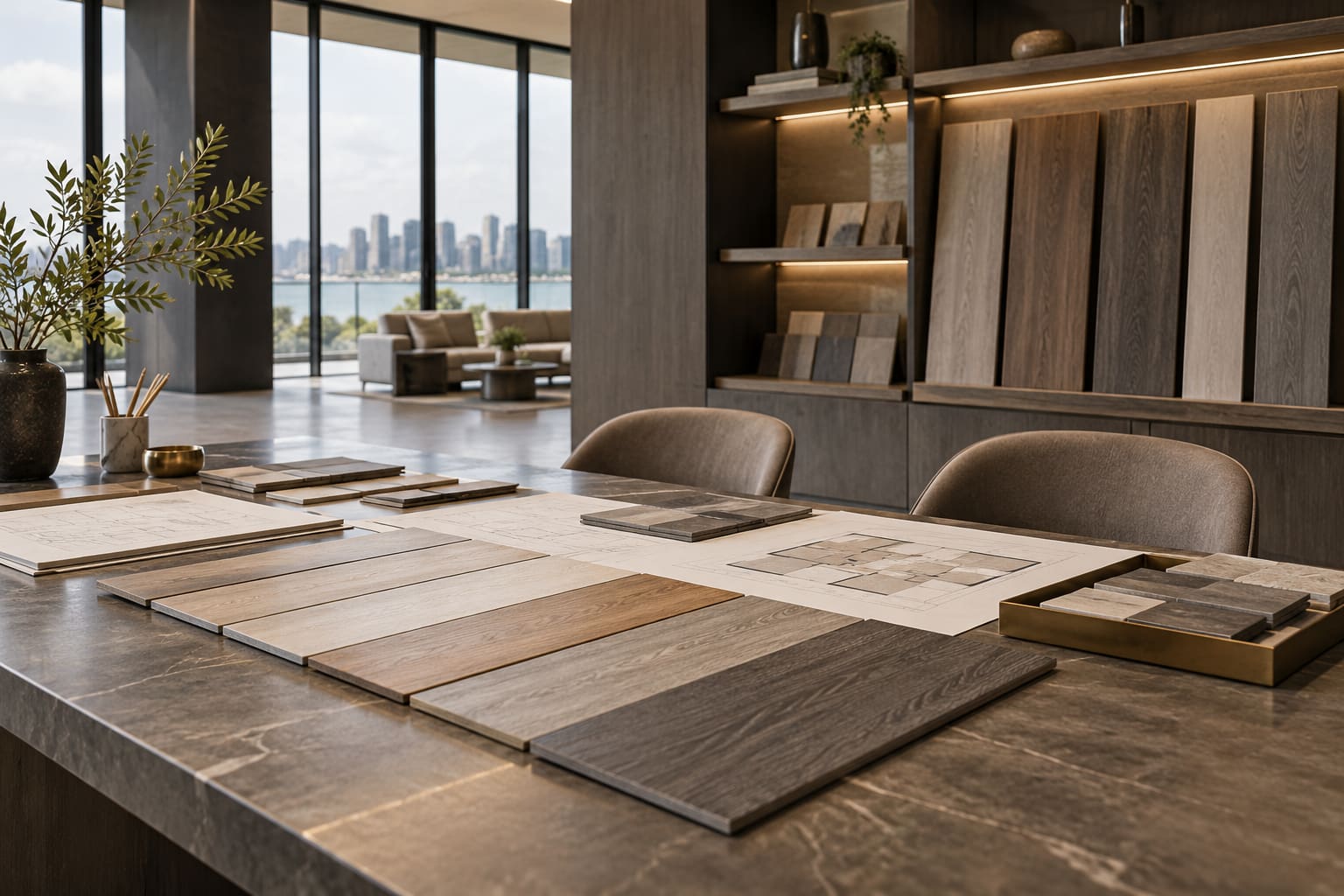 Vinyl Flooring Specifications & Preparation — AI-generated editorial illustration; not a named-brand product or completed client project