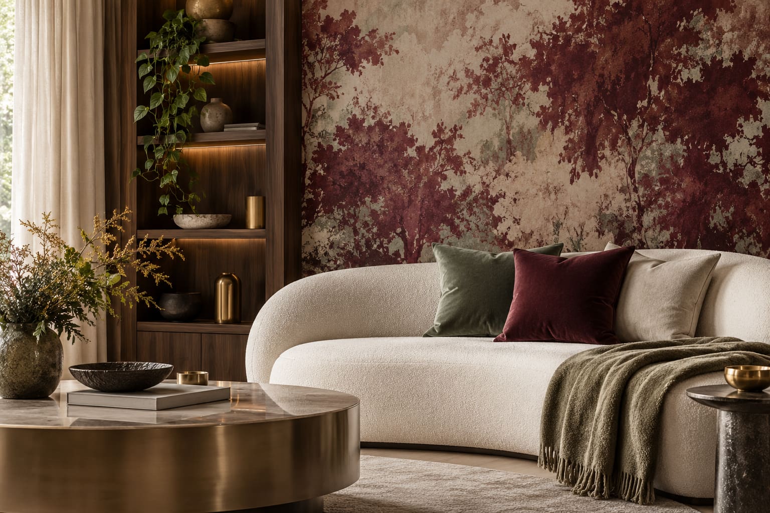 Wallpaper Styles & Room Ideas — AI-generated editorial illustration; not a named-brand product or completed client project
